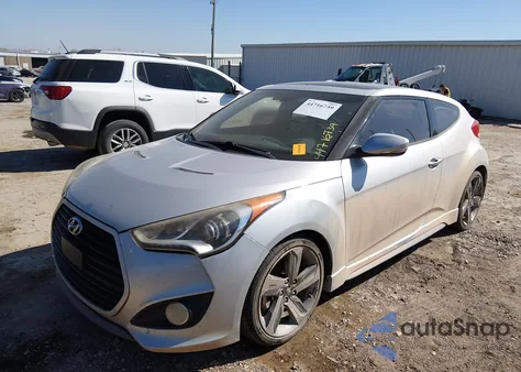 2014 Hyundai Veloster Turbo W/Blue z USA, uszkodzony, nr VIN KMHTC6AE5EU197907